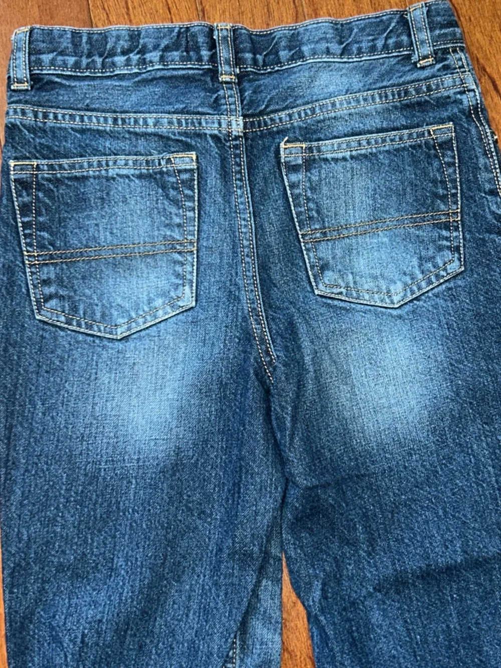 OshKosh Bgosh Jeans 10R Denim Kids Adjustable Waist Straight  25X23